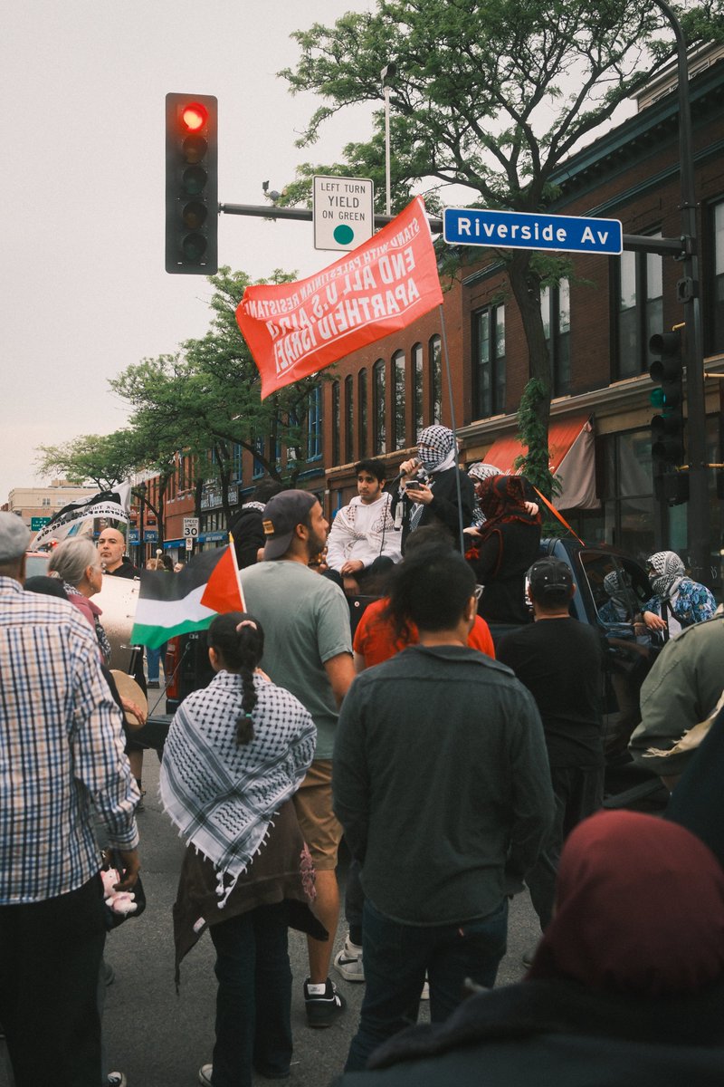 Minneapolis marches in solidarity with Palestine on the 76th anniversary of the #Nakba. 🇵🇸 2/2 #FreePalestine #FromTheRiverToTheSea