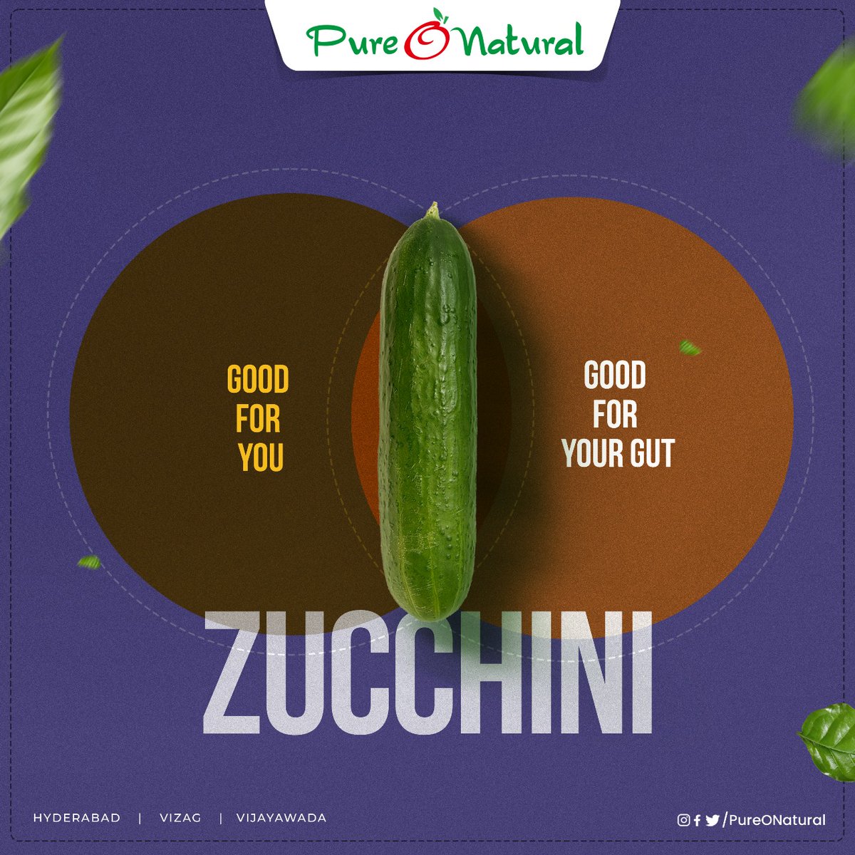 Good For You, Good For Your Gut 🥒

#PureONatural #Hyderabad #Vizag #Vijaywada #FarmFresh #FreshVegetables