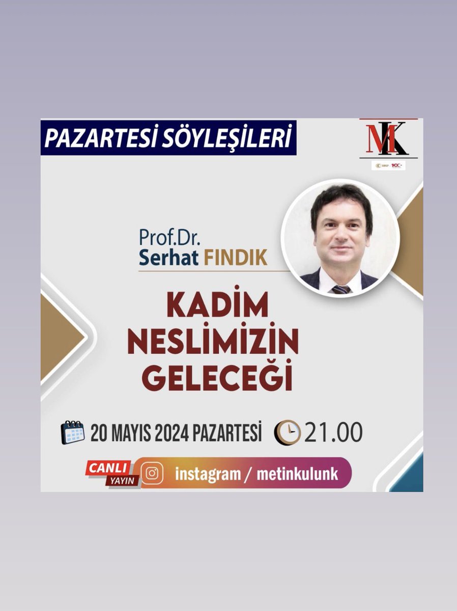 20 Mayıs 2024 pazartesi günü saat 21:00’de Sayın Metin KÜLÜNK ile yapacağımız programda bu konuyu da referanslar ile ele alacağız