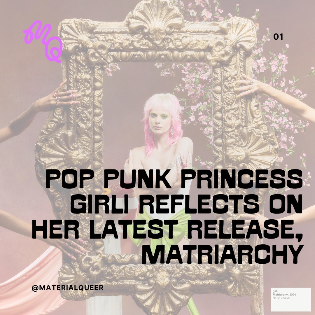Ahead of the launch of her new album tomorrow @imybrightypotts caught up with pop punk princess @girlimusic, who reflected on her latest release Matriarchy and how she declared, “fuck this industry,” before forging her own path. materialqueer.com/read/pop-punk-…