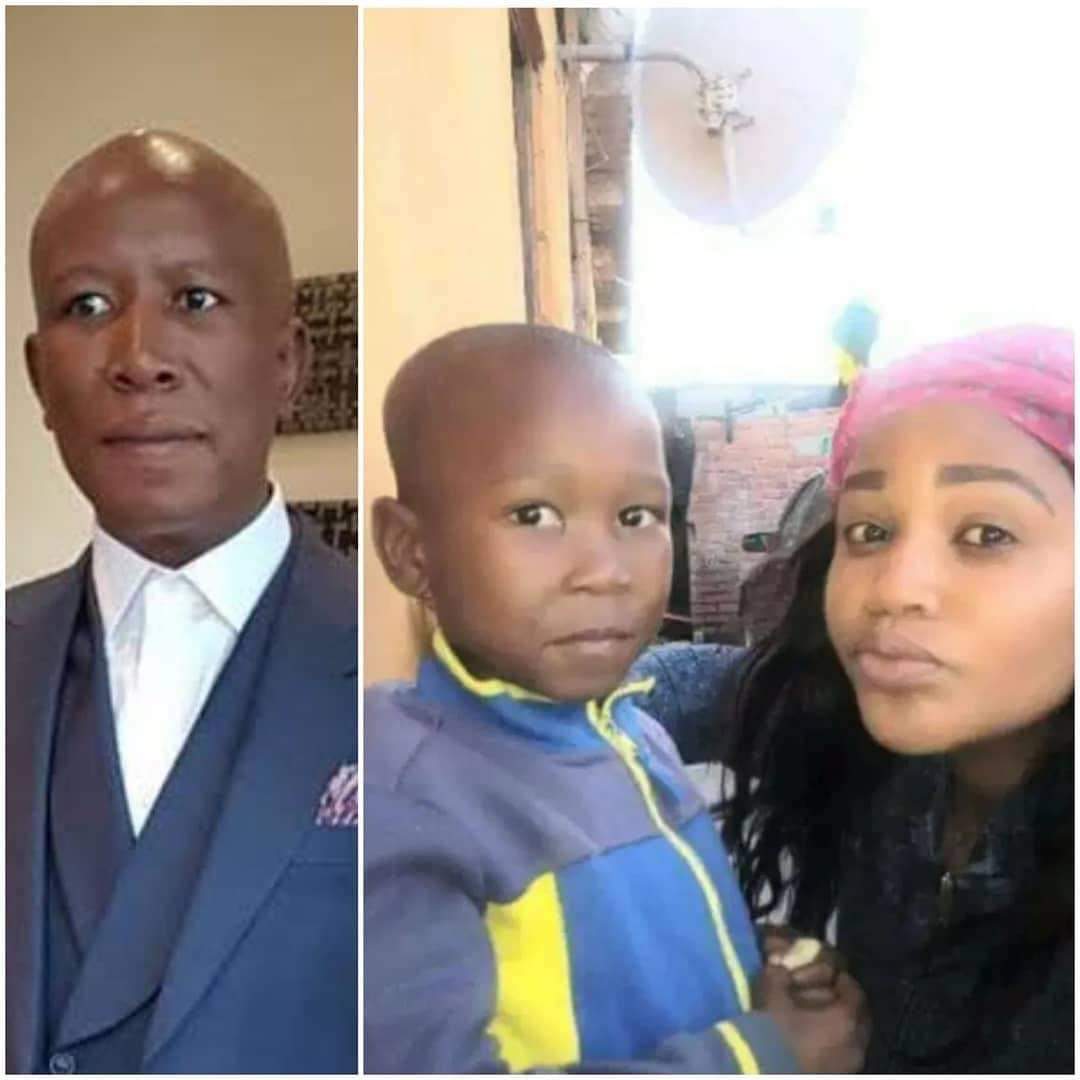 apparently Julius Malema 's
ex-maid from jollof country Nigeria
shows off her child for the first
time but South Africans quickly
noticed something about the child: