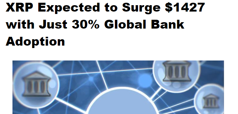 🚨BREAKING: 30% of Global Banks are expected to use #XRP for Payments bringing the price to $1427 says report.

XRPL stands ready for potential gains spanning from $150 billion to $5 trillion, whereas #CTF merely necessitates a $20 billion investment to escalate from $0.90 to