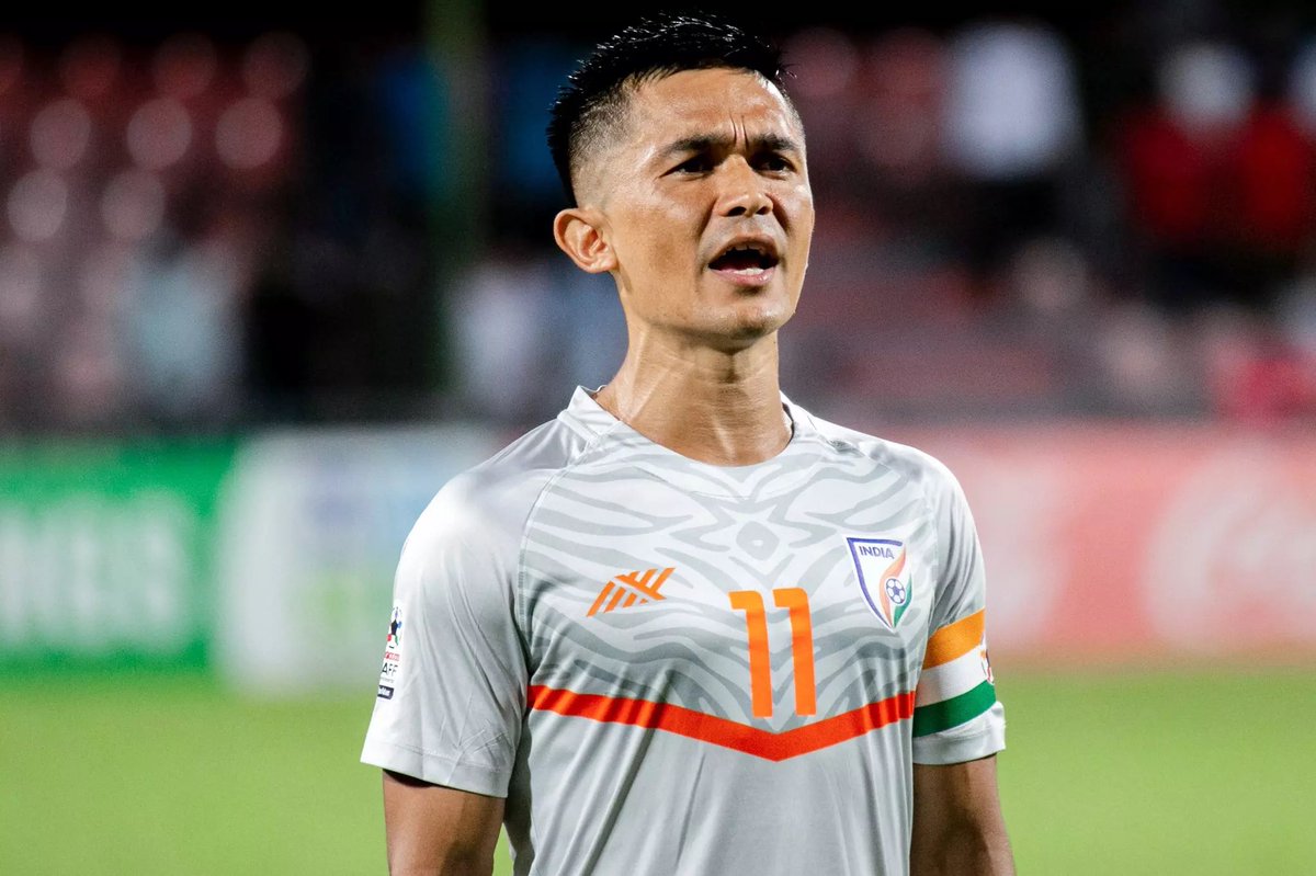 What a run you have had! 👏
Congratulations on an amazing career @chetrisunil11  ✨

Happy Retirement, legend 🫡