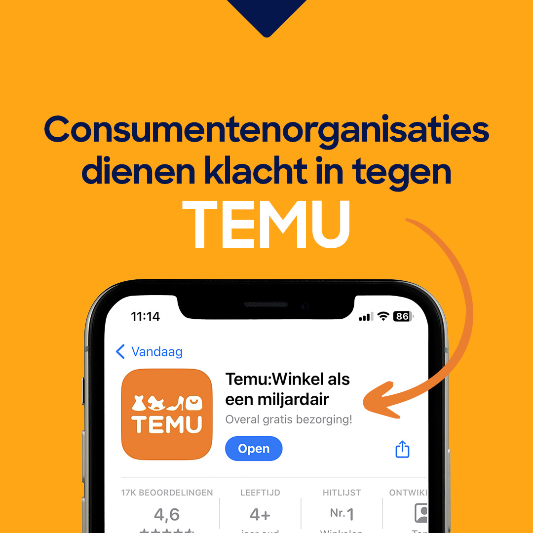 Koop jij wel eens bij Temu? 17 Europese consumentenorganisaties hebben een klacht ingediend tegen de Chinese webwinkel. Temu houdt namelijk cruciale informatie achter en gebruikt op het platform dark patterns om je te beïnvloeden. 🤨
#consumentenbond