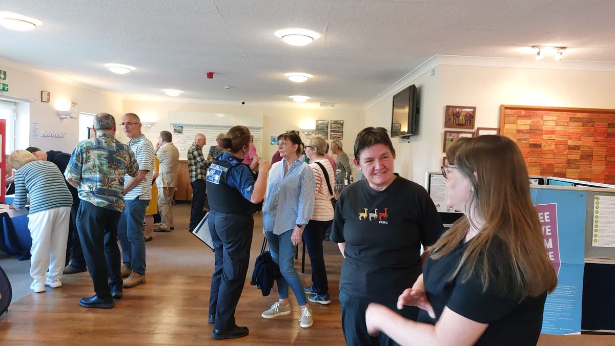 BridgnorthCops's tweet image. Sgt Steve Mason and Pcso Mandy Leek attended the Alveley and Romsley parish council meeting and market place event last night . A really good turnout from residents and good to speak to them about their concerns . @InspDamienK @WMPSMason @alveleycfr @alveleycc