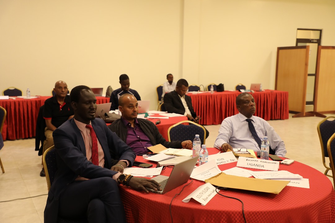 EC Commissioner Ms Carol Beinamaryo and Director of Operations, Mr Richard Kamugisha, attending the ongoing meeting of Election Management Bodies from IGAD region at Entebbe. Uganda made a presentation of her experience & lessons learnt in managing elections #Democracy #Elections