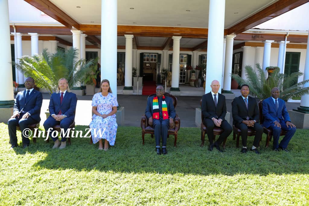 President Mnangagwa received the credentials of Ambassador designate Kingdom of Denmark, Mrs Elsebeth Sondergaard Krone at State House in Harare.
<a href="/edmnangagwa/">President of Zimbabwe</a>
#Engagement