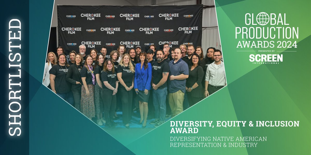 Shortlisted for the Diversity, Equity & Inclusion Award is: Diversifying Native American Representation & Industry Opportunities (US) - @CherokeeFilm bit.ly/GPAShortlist24 #ScreenGPA24