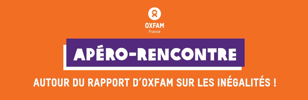📅 Le groupe Oxfam de Marseille vous invite à une soirée ludique autour du rapport d’Oxfam sur les inégalités mondiales. Rendez-vous le 23 mai, à 19h au Plan de A à Z à Marseille. Pour s'inscrire c'est par ici ⤵️ bit.ly/3ykwbUL
