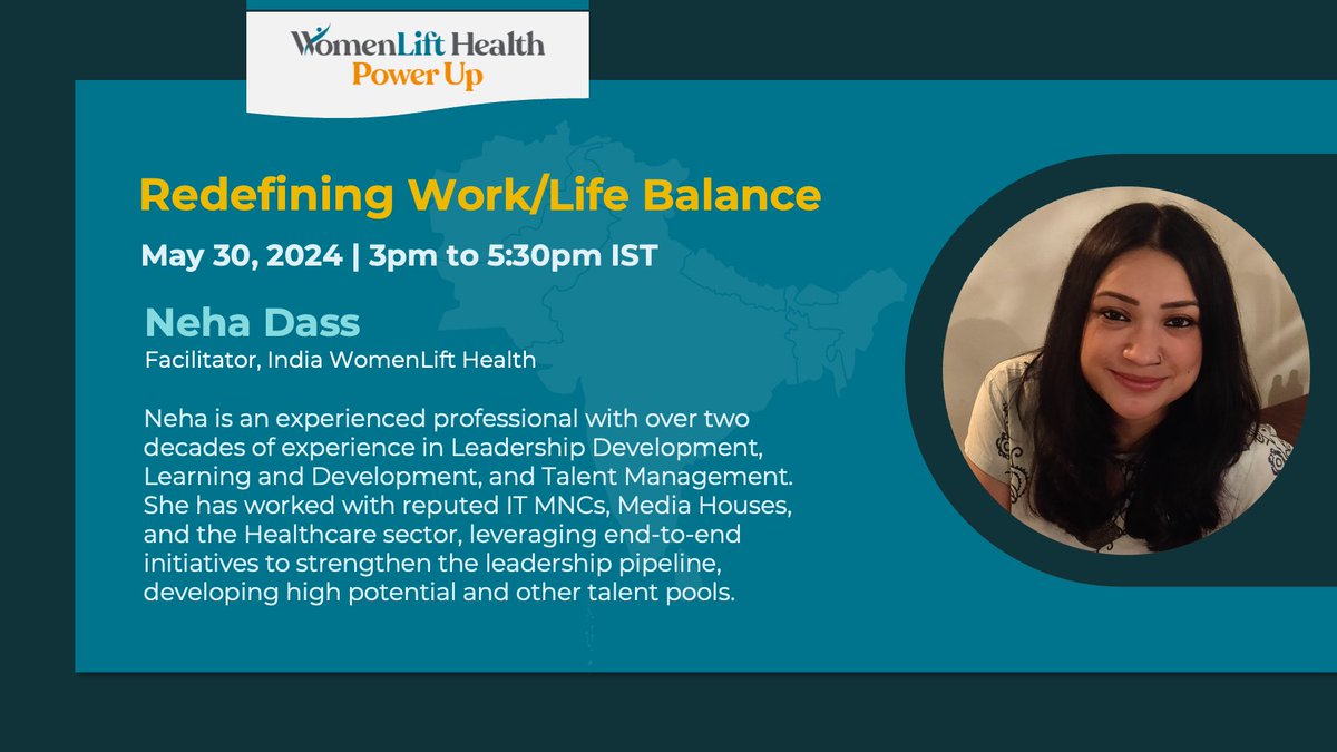 Introducing Neha Dass, your facilitator for #WomenLiftSouthAsiaPowerUp!

With over 20 years of expertise in leadership development and learning & development, Neha brings a wealth of knowledge to our interactive workshop on redefining work/life balance.

Spots are filling up