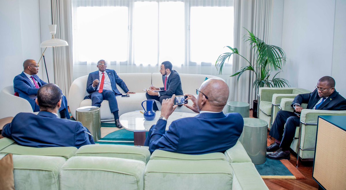 I was pleased to meet Deputy Prime Minister and Minister of Foreign Affairs of the DRC, H.E Christophe Lutundula. We agreed to conduct a binational forum on trade & movement of people between our countries. We also debriefed on efforts to advance peace and security in the region.