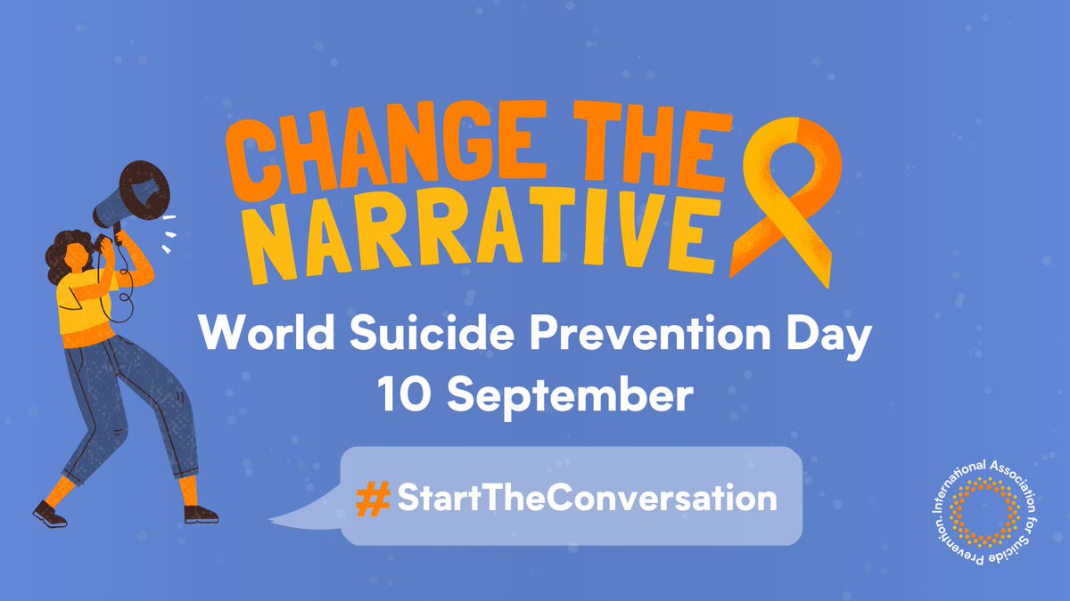 We are delighted to announce the theme for #WorldSuicidePreventionDay for the years 2024-2026: 'Changing the Narrative on Suicide' with an associated call to action: 'Start the Conversation'.