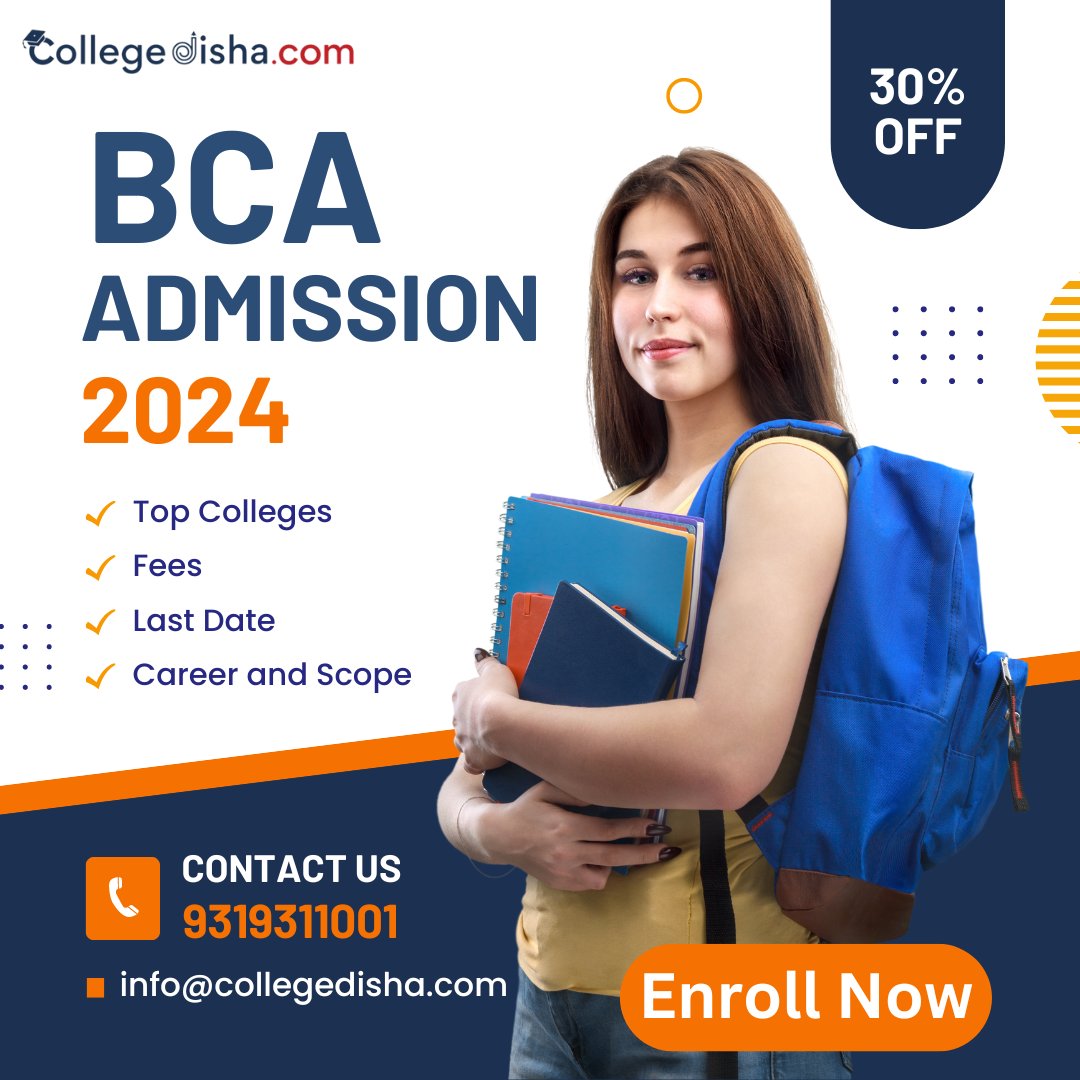 Calling all tech enthusiasts! BCA Admissions for 2024 are now open! Get ready to dive into the exciting world of computer applications. 
Apply Now!

#BCAAdmissions2024 #TechieLife #futureisdigital #collegedisha #techie #tech #techi #bca #admission #admissions #java #cpp #react