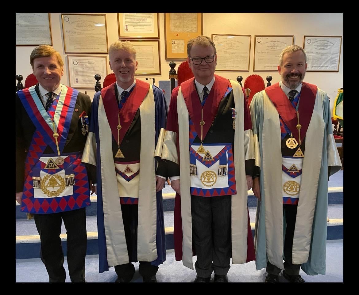 Congratulations to the three new principals, recently installed in Salopian Chapter, No. 262. Have a great year. #Freemasons #Freemasonry