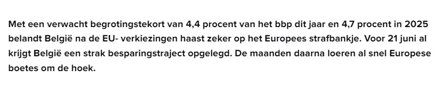 Er is werk aan de winkel! Een volgende regering zal wel werk moeten maken van een begroting op orde, zodat onze welvaartstaat ook in de toekomst betaalbaar blijft.

Een partij met een doorgerekende verkiesprogramma met positieve impact @de_NVA krijgt daarbij hopelijk haar kans!