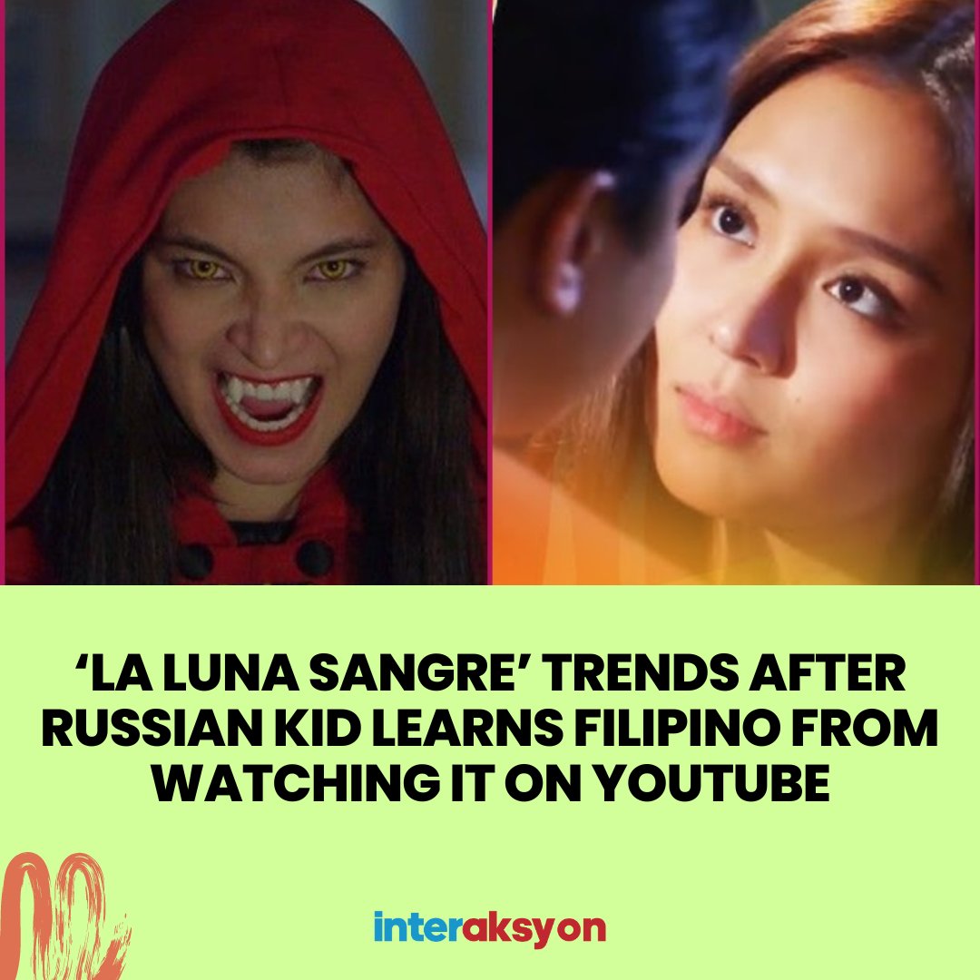 'DO NOT GIVE YOUR KIDS IPADS, THEY WILL BECOME FILIPINO'

A seven-year-old Russian learned to speak Filipino language from watching Filipino television series 'La Luna Sangre.'

Read: interaksyon.philstar.com/trends-spotlig…