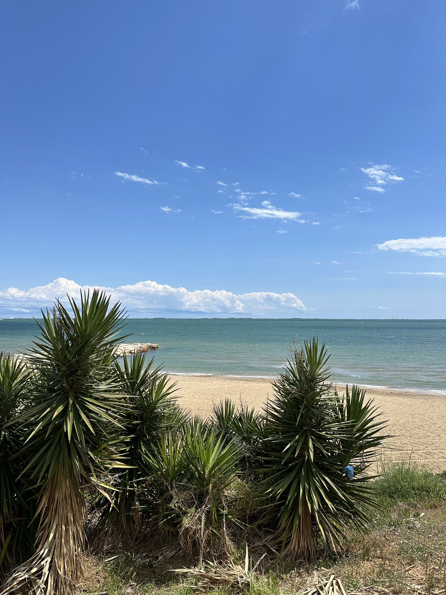 Wonderful landscape of the Mediterranean Sea. La Ràpita. Catalonia. 😘💙💚