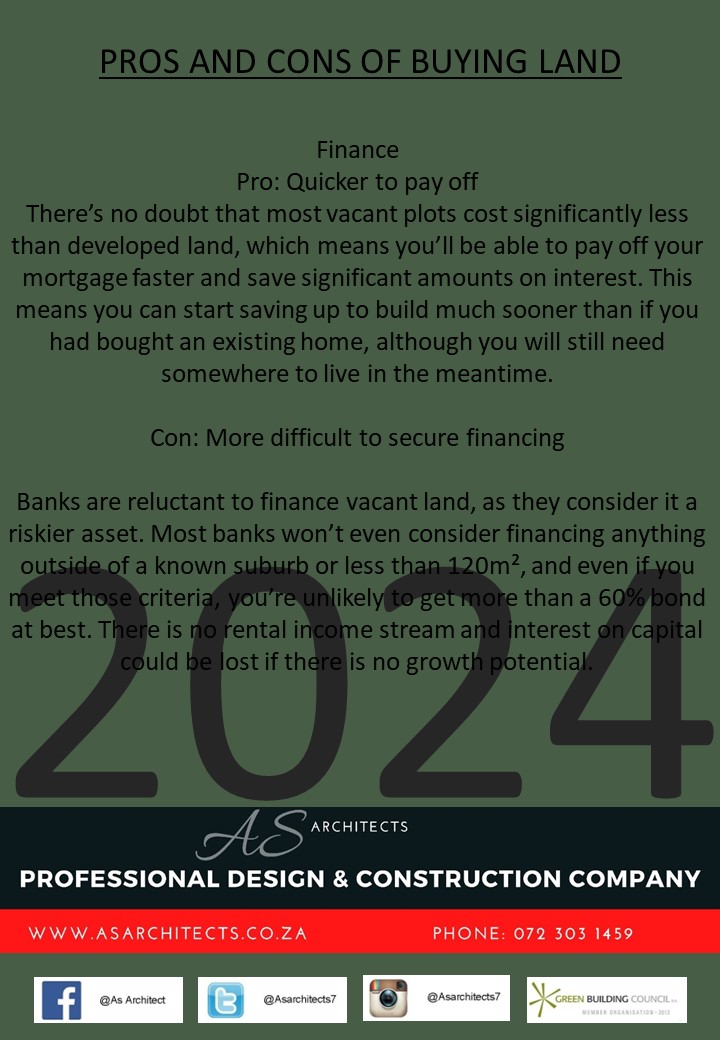 📆 16 MAY 2024
⏰ 08:00am
📲 PROS AND CONS OF BUYING LAND 

🏗️🧱🚧👷🏿‍♂️🛖🪵🚜🪨🧱🚜🏡🛻👷🏿‍♂️🚧🧱🏗️

#AsArchitects #BlackExcellence #Levels  #Thursdayhustle #BlackExcellence  #Keepmoving #NoSleepGang #SIYAPHUSHA #Focus #Nevergiveup #Beinspired #FocusChallenge #PromiseLand