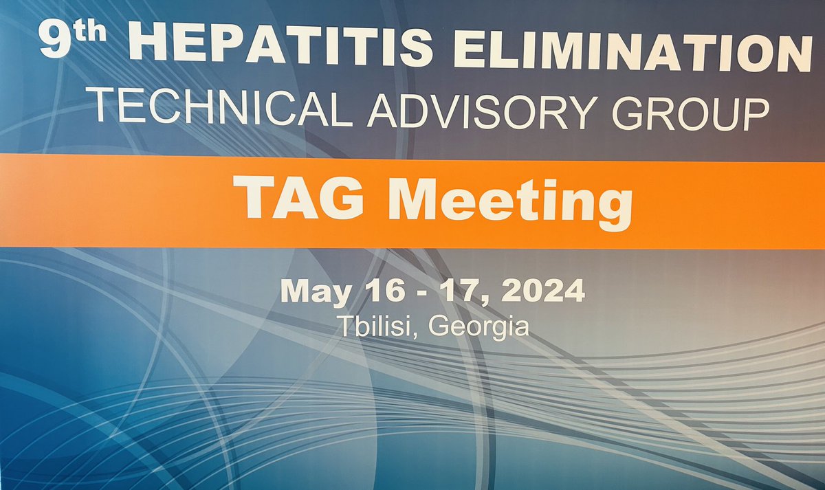 Starting the Hepatitis Elimination TAG meeting in Tbilisi, Georgia (the “other Georgia” 🤪