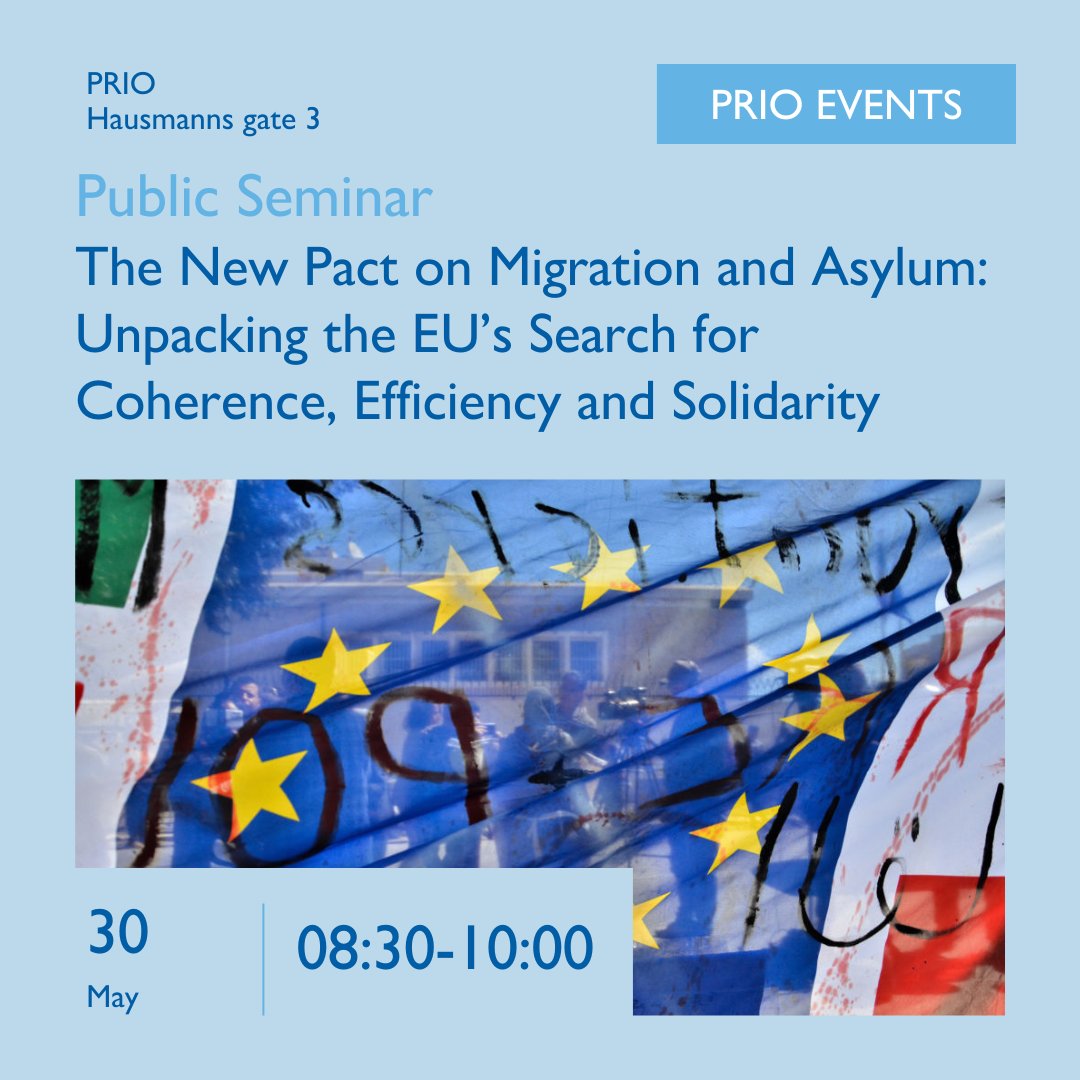 What is the EU🇪🇺’s approach to achieving policy coherence in the field of migration? Join us at PRIO on May 30 to learn more about how the push for more efficient policies have shaped EU policy making on migration over the years. Sign up here ➡️ ow.ly/Hpx350RGWlO