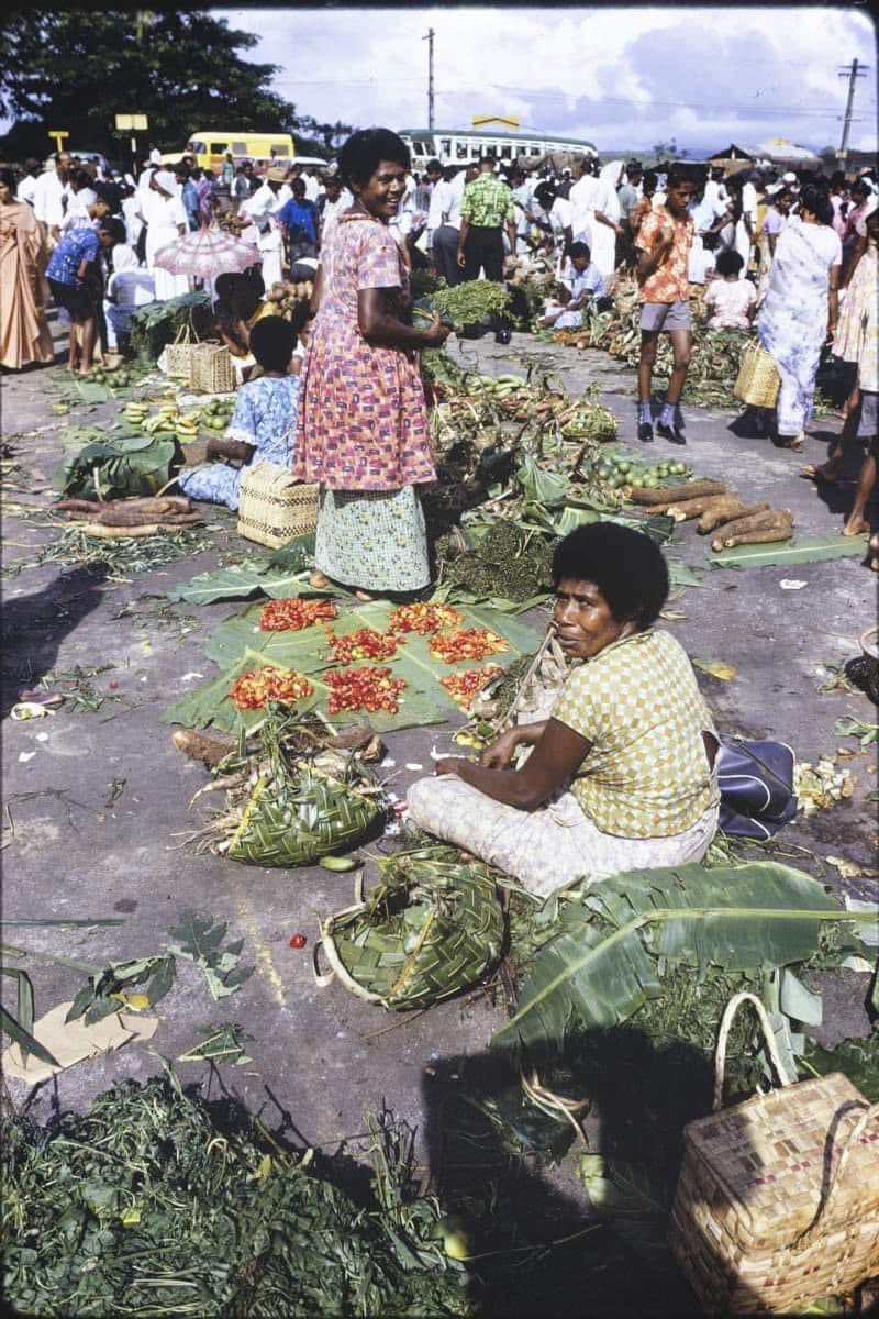 Nausori market 1969….not a plastic bag in sight 👀✊🏾