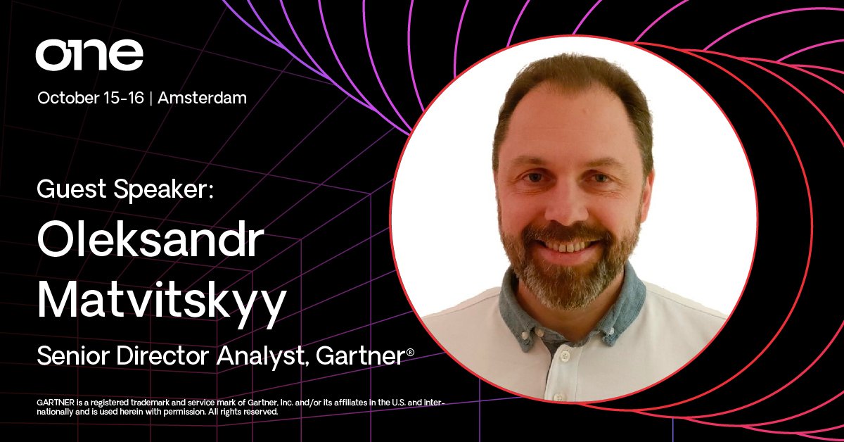 We're excited to share that Oleksandr Matvitskyy, Senior Director Analyst at Gartner, is joining us as a speaker at ONE. Find out more and get your ticket here. #ONEOutSystems bit.ly/4bhJrYJ