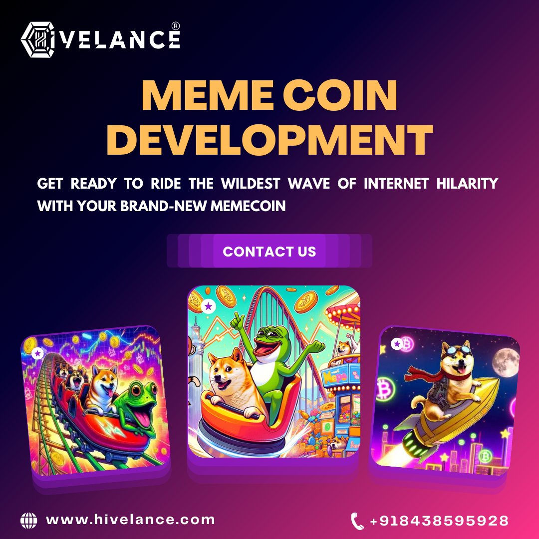 Get set for the greatest revolution in #memescoin  ever? Our passionate developers are working tirelessly to provide you the most humorous and unique #cryptocurrecy  concept yet.
Visit- hivelance.com/meme-coin-deve…

#hivelance #memecryptocurrency  #DodgeDurango  #TokenSale #BTC挖矿