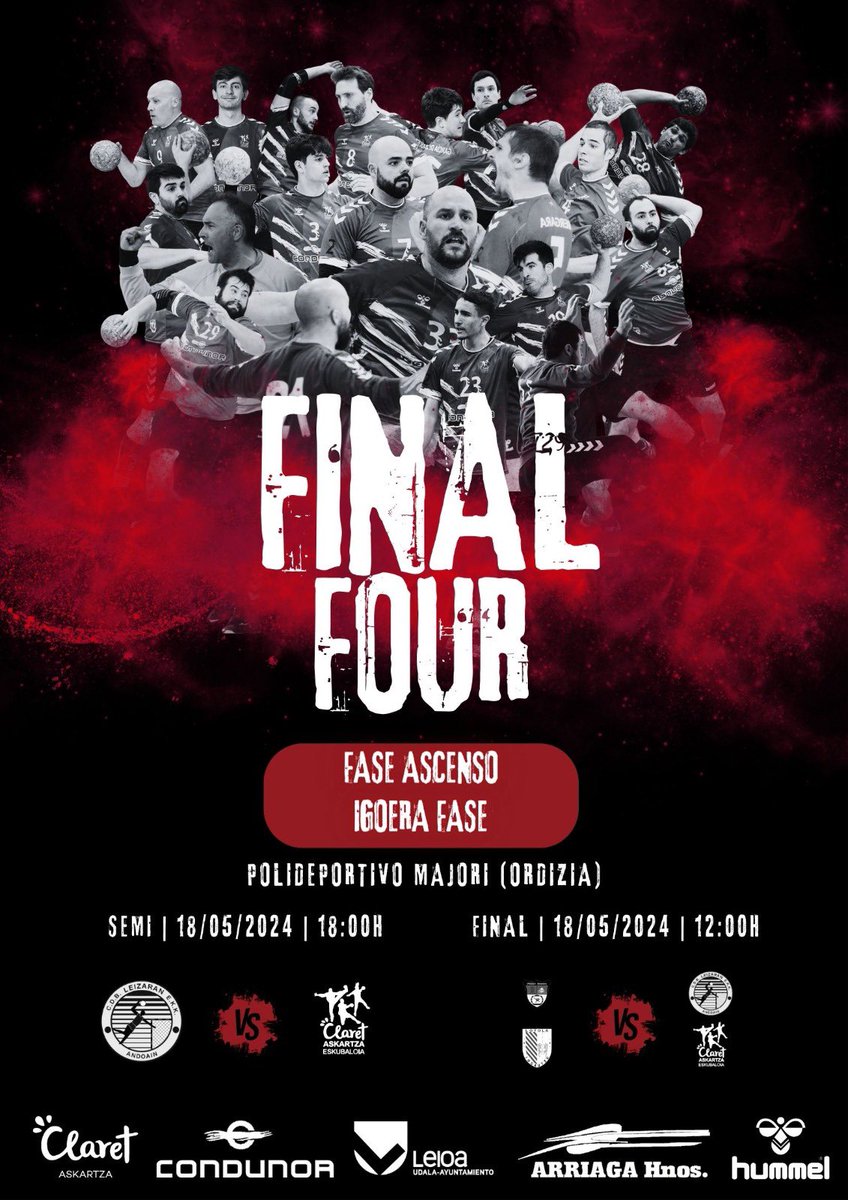 Todo el trabajo de la temporada en juego este finde. Llegamos bien, motivados y convencidos de que podemos conseguirlo. Vamos equipo!! 💪🏻💪🏻💪🏻 <a href="/Askartza_bmano/">Askartza Eskubaloia</a> #balonmanobizkaia