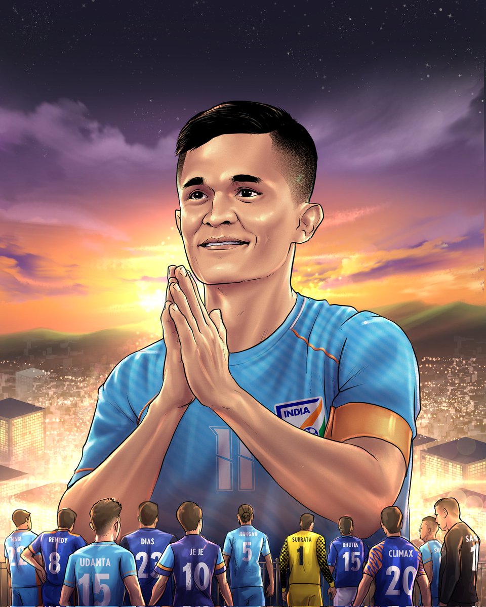 The phases, the faces, the eras and battles - he’s been the one constant through it all. He’s going to do it one last time, and we can never be grateful enough for the giant that walked amongst men. #SunilChhetri #ForeverChhetri ♾️