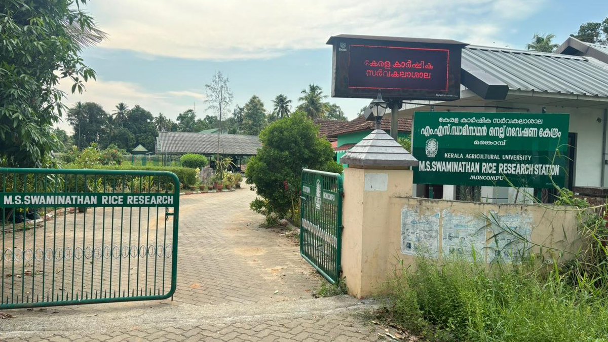 Gesture of Honour and #Respect to Prof @msswaminathan as The Rice Research Station (RRS) Mankombu changed its name to M S Swaminathan Rice Research Station, Mamkombu. @KeralaAgVarsity @doctorsoumya @mssrf