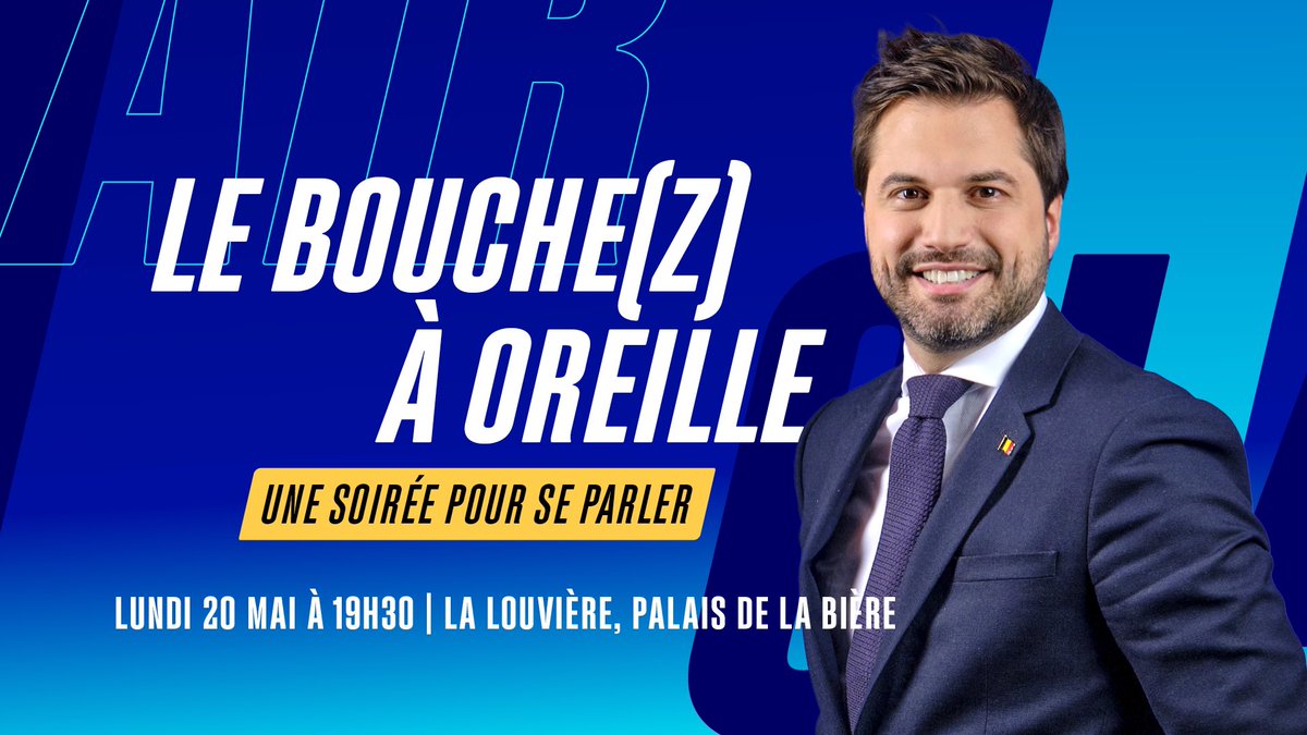 Débattre. Ne pas être d’accord. Approuver. Contester. Rire. Argumenter. On ne s’ennuie jamais quand Bouchez est lancé. On parle de tout sans tabou. On est clair. C’est le 20 mai, @GLBouchez n’attend que vous !