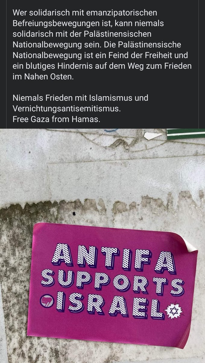 Ein sehr stabiles Statement der Königlich Bayerischen Antifa. Ich bin froh, dass es eben doch noch eine anti-antisemitische Linke gibt.