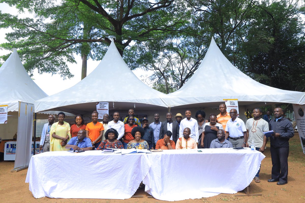 Ministry of Tourism-Uganda (@mtwauganda) on Twitter photo Over 25 Community Museums are engaged in a 2 day exhibition at the National Theatre. Supported by <a href="/UNCC_UG/">Uganda National Cultural Centre</a>, participants are educating the public about our diverse culture, sharing experiences on how to preserve & museums & also a pre-activity to mark #IMD2024. <a href="/mugarra/">Hon.Bahinduka Mugarra Martin</a> <a href="/CCFU_NGO/">Cross Cultural Foundation of Uganda</a> Over 25 Community Museums are engaged in a 2 day exhibition at the National Theatre. Supported by <a href="/UNCC_UG/">Uganda National Cultural Centre</a>, participants are educating the public about our diverse culture, sharing experiences on how to preserve & museums & also a pre-activity to mark #IMD2024. <a href="/mugarra/">Hon.Bahinduka Mugarra Martin</a> <a href="/CCFU_NGO/">Cross Cultural Foundation of Uganda</a>