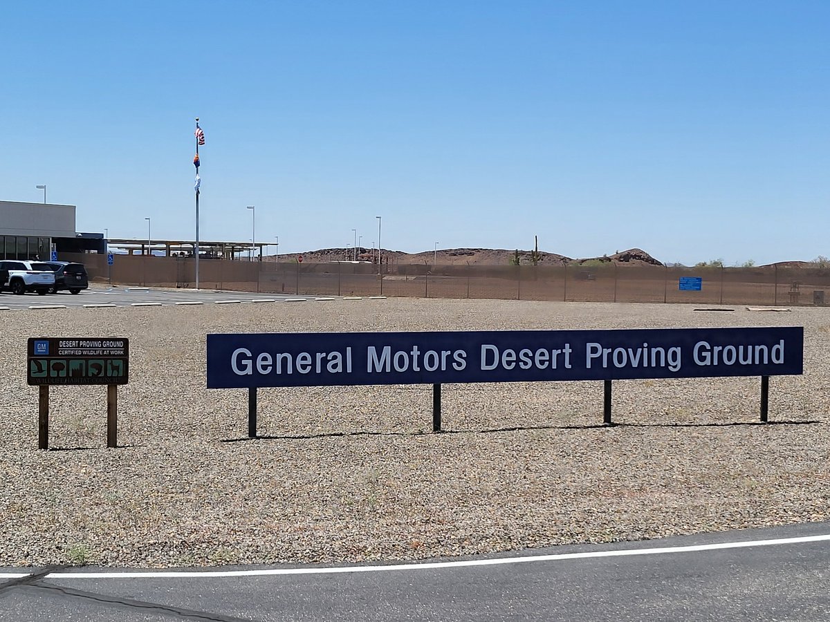 Enjoyed witnessing Innovation in Yuma at the GM Desert Proving Ground. The 2nd year of the 4-year EcoCAR EV Challenge Competition is underway this week w/ 13 teams from 15 universities across North America. The challenge: increase efficiencies for the Cadillac electric LYRIQ