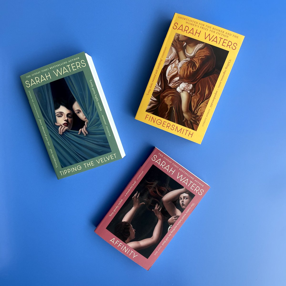 ✨ Out today✨ Stunning new look editions for Sarah Waters’ Victorian novels. Spellbinding, simmering and written with startling power, these novels have thrilled and delighted readers since their first publication. Get yours now: brnw.ch/21wJP6u