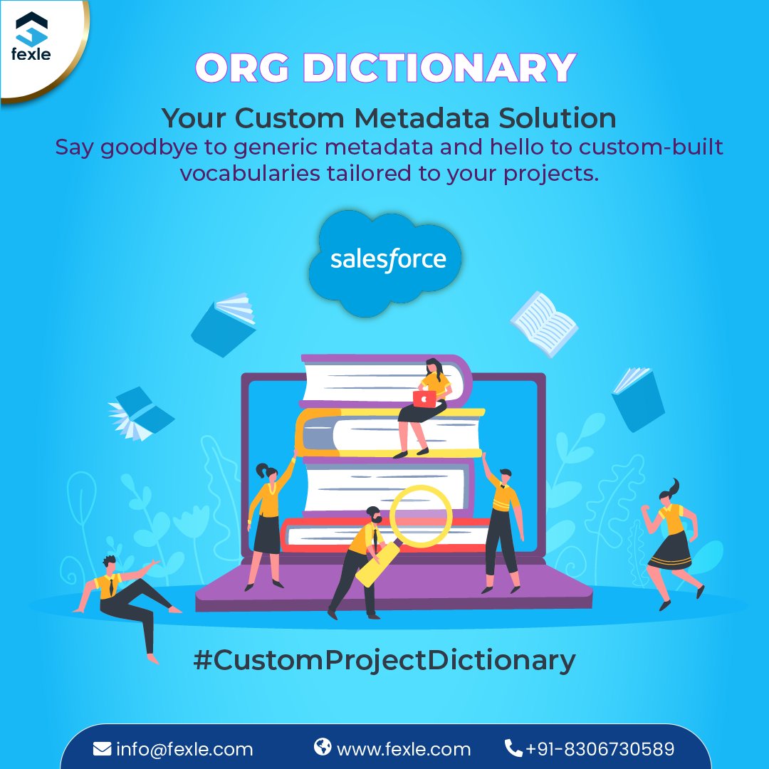 fexle_services's tweet image. Enjoy seamless metadata management experience with #𝑶𝒓𝒈𝑫𝒊𝒄𝒕𝒊𝒐𝒏𝒂𝒓𝒚. The #SalesforceApp empowers you to build and maintain your own vocabulary, tailored to your projects.
𝐄𝐱𝐩𝐞𝐫𝐢𝐞𝐧𝐜𝐞 𝐭𝐡𝐞 𝐁𝐞𝐧𝐞𝐟𝐢𝐭𝐬: fexle.com/org-dictionary
#FEXLE #MetadataTool