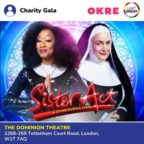 MattJCam's tweet photo. I’m excited tonight to be attending the #SisterAct Charity Gala @LGBTGreat in partnership with @okresocial. Let's inspire a brighter future together for every single LGBTQ+ person.
#IDAHOBIT #KindQueerHeart #SisterAct #IDAHOBIT #TogetherWithPride #LGBTQ #OKRE #LGBTGreat https://t.co/wjcagBJMxh