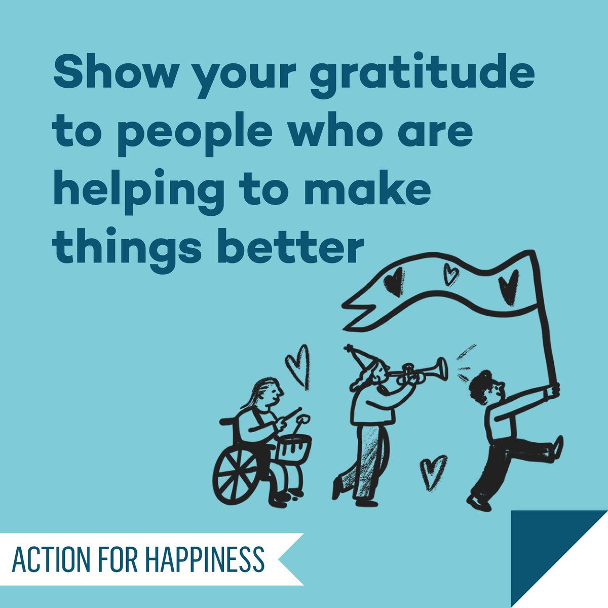 Meaningful May - Day 16: Show your gratitude to people who are helping to make things better actionforhappiness.org/meaningful-may #MeaningfulMay