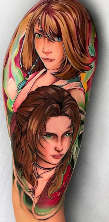RaffaValencia's tweet image. Os presento mi segundo tatuaje.
๐YUNA Y AERITHโจ
๐ซCapaz de guiar las almas al etรฉreo.
โ๏ธCapaz de escuchar las voces del planeta.
Falta una sesiรณn pero yo, que pensaba no tatuarme nunca, estoy encantado.