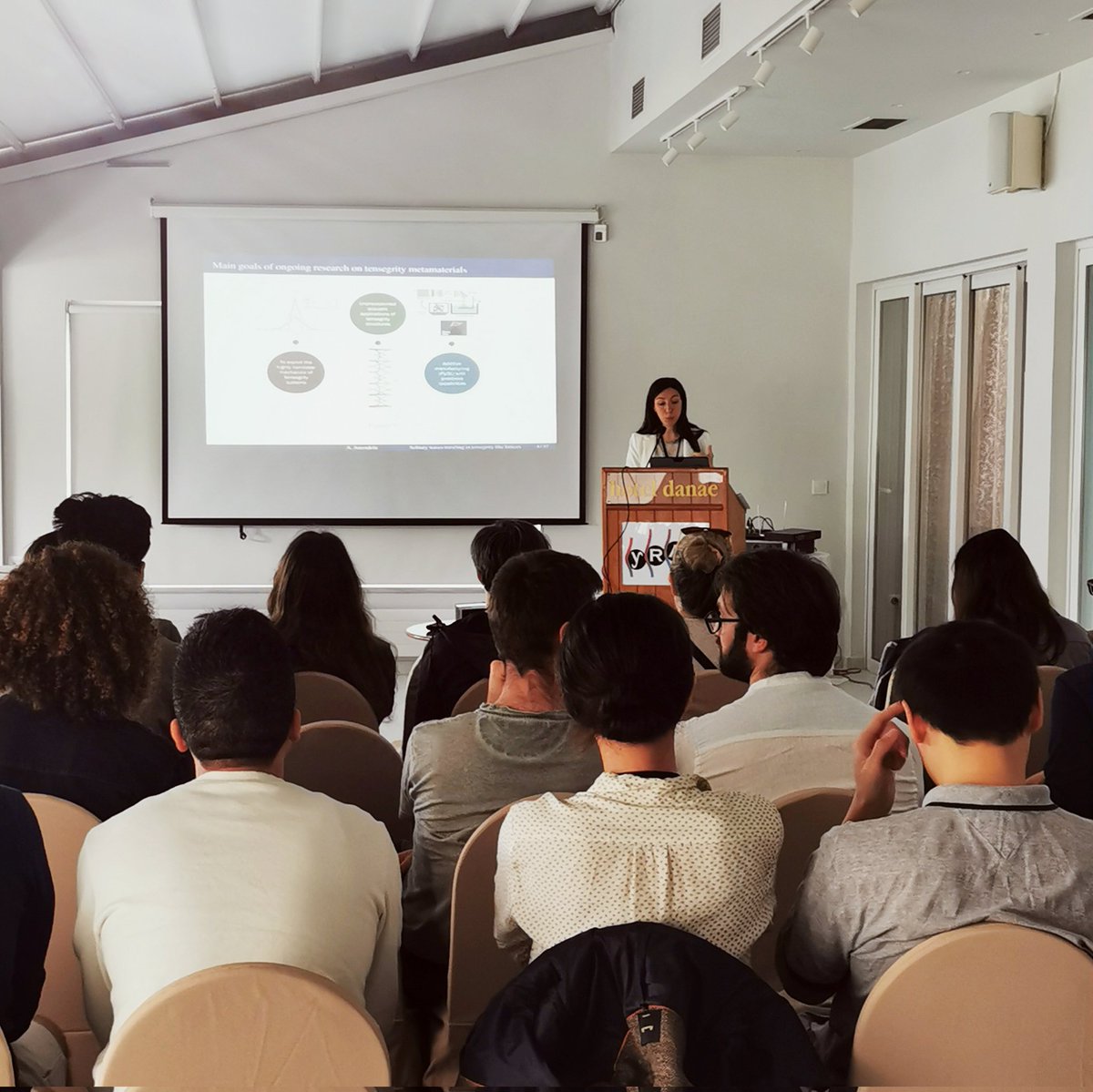YRAM (@yram_network) on Twitter photo The second day of the Symposium is starting with a plenary lecture given by Ada Amendola from <a href="/UniSalerno/">Università Salerno</a> about Solitary waves traveling on tensegrity-like lattices. The second day of the Symposium is starting with a plenary lecture given by Ada Amendola from <a href="/UniSalerno/">Università Salerno</a> about Solitary waves traveling on tensegrity-like lattices.