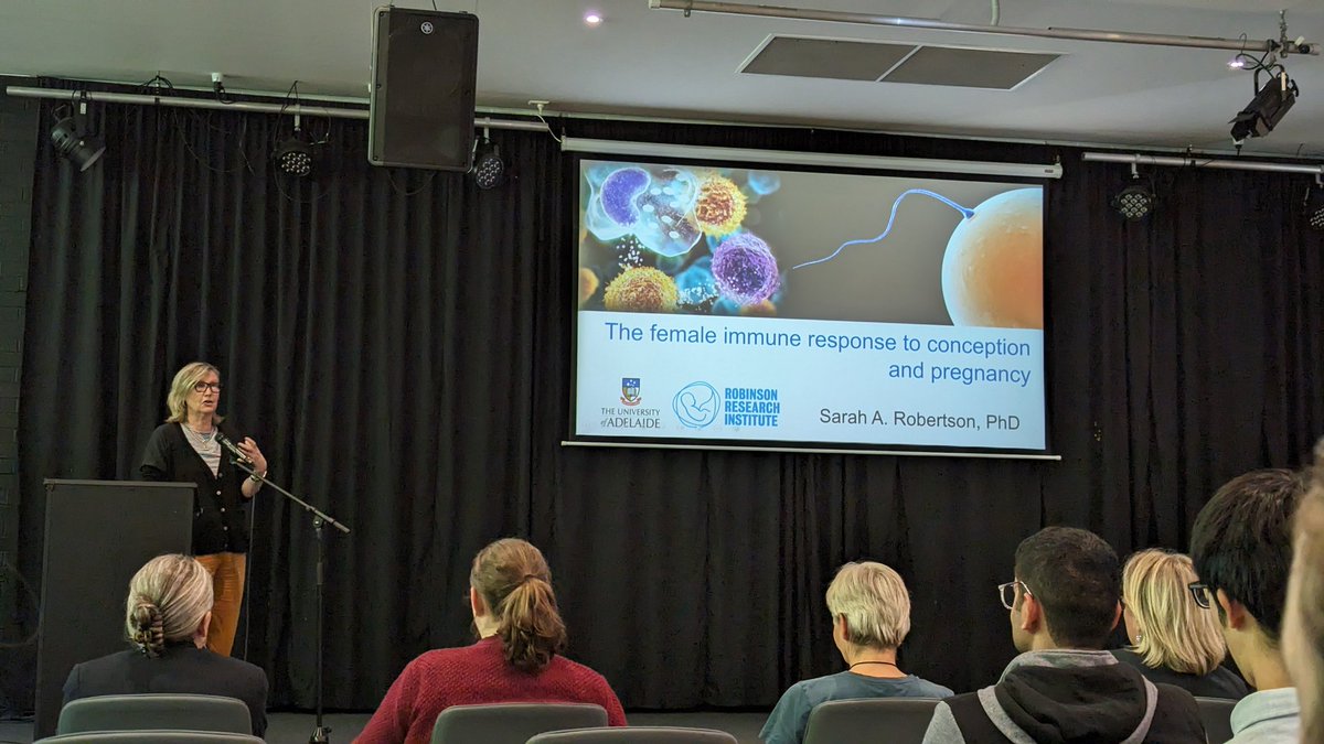 Samitha Fernando (@bsmfernando1) on Twitter photo Fantastic talk by <a href="/choosy_uterus/">Sarah Robertson</a> at #ASIAdvImmSchool, exploring female immune responses to conception and pregnancy. Thanks <a href="/ASImmunology/">Australian and New Zealand Society for Immunology</a> for the insights. This enriches my research <a href="/UTS_Science/">UTS Science</a> with <a href="/willaonthego/">Prof Willa Huston</a> on Chlamydia's impact on reproduction. #Immunology #Science 🔍🔬🦠 Fantastic talk by <a href="/choosy_uterus/">Sarah Robertson</a> at #ASIAdvImmSchool, exploring female immune responses to conception and pregnancy. Thanks <a href="/ASImmunology/">Australian and New Zealand Society for Immunology</a> for the insights. This enriches my research <a href="/UTS_Science/">UTS Science</a> with <a href="/willaonthego/">Prof Willa Huston</a> on Chlamydia's impact on reproduction. #Immunology #Science 🔍🔬🦠