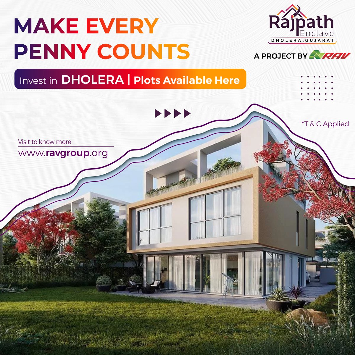 🌟 Make Every Penny Counts 💰
🌱Invest in Dholera 🏞️
✨Plots available Now 🏠✨

🌐Visit Us: ravgroup.org
☎️ Call: +91-9205440544

#InvestInDholera #PlotsAvailableNow #MakeEveryPennyCount
#InvestmentExcellence #DholeraPlots #GrowthOpportunity #InvestWisely #ravgroup