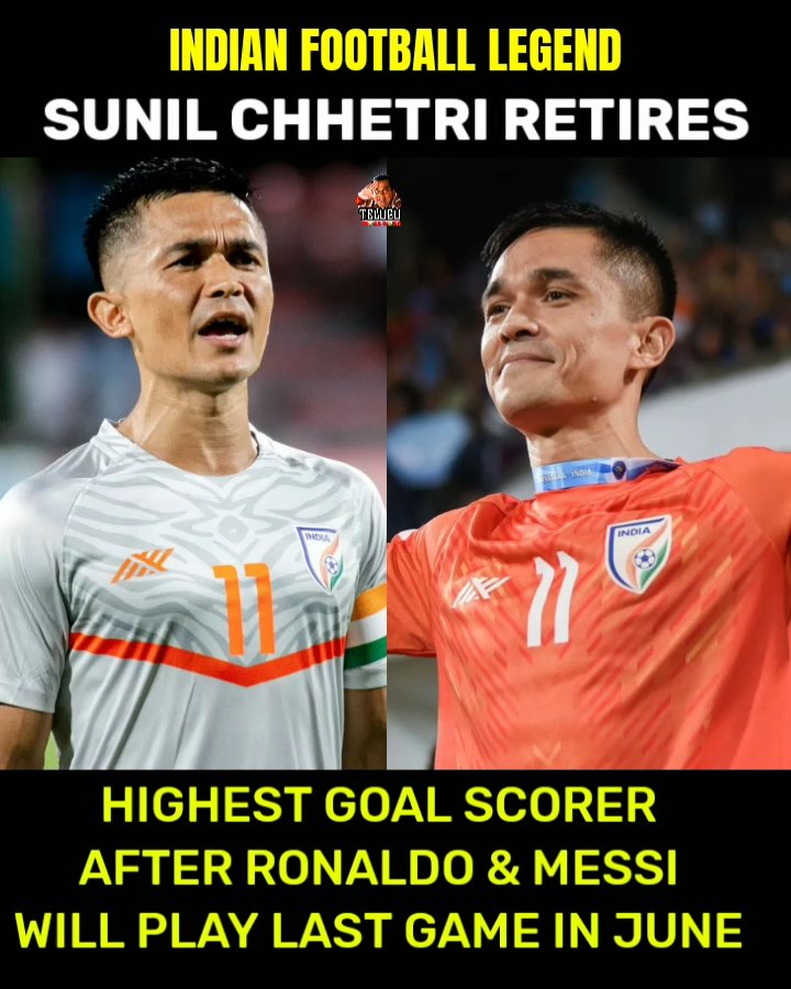 One last time ⌚ One last game 🔥 Happy retirement.. The football legend Sunil chhetri 🤯 You did a lot things for India football team🥺 #indiafootball #sunilchhetri #football #retirement
