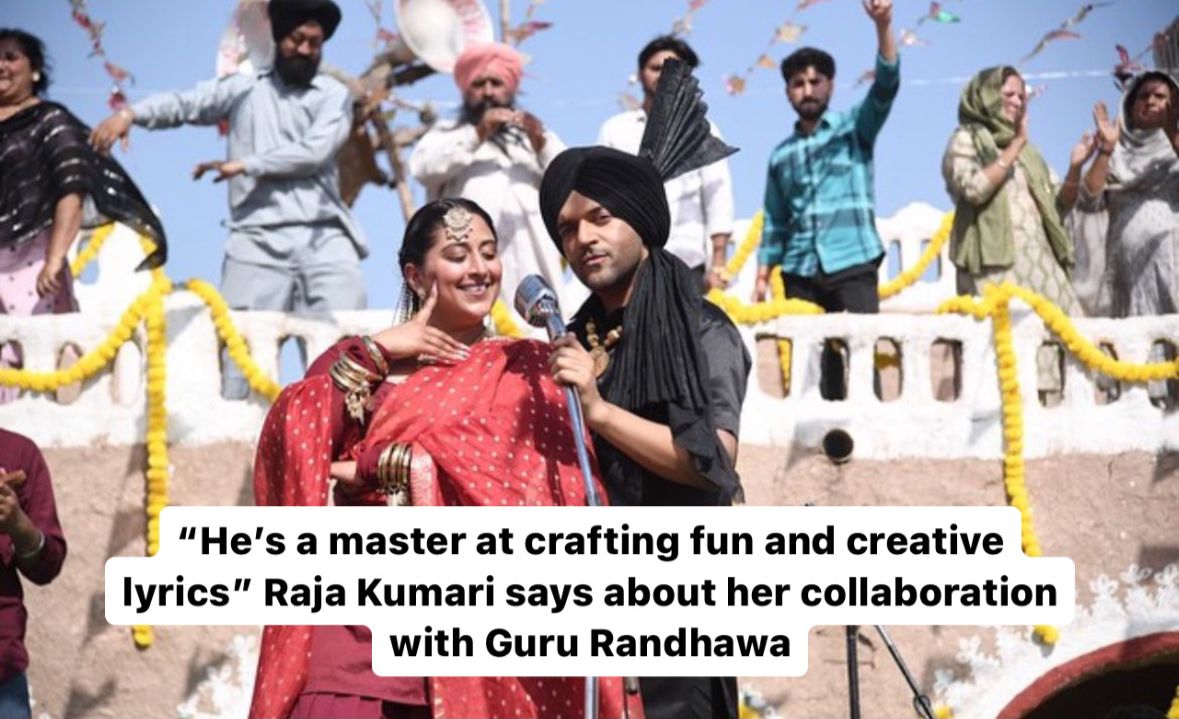 #RajaKumari has showered appreciation on #GuruRandhawa for his mastery in creating fun and creative lyrics! 🌟 

@TheRajaKumari