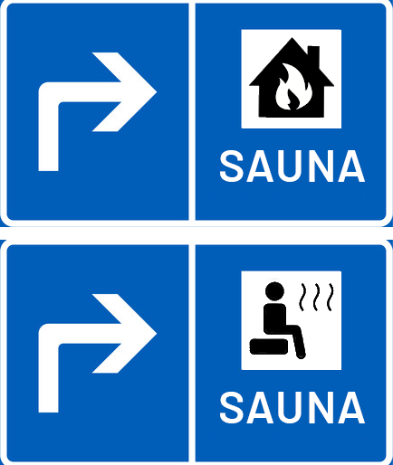 Kirjoitin Helsingin sanomiin mielipidekirjoituksen, että Suomessa tulisi kehittää liikenneopasteisiin oma symbolinsa saunalle. Tein tästä myös muutaman alustavan esimerkin. #sauna 
hs.fi/mielipide/art-…
