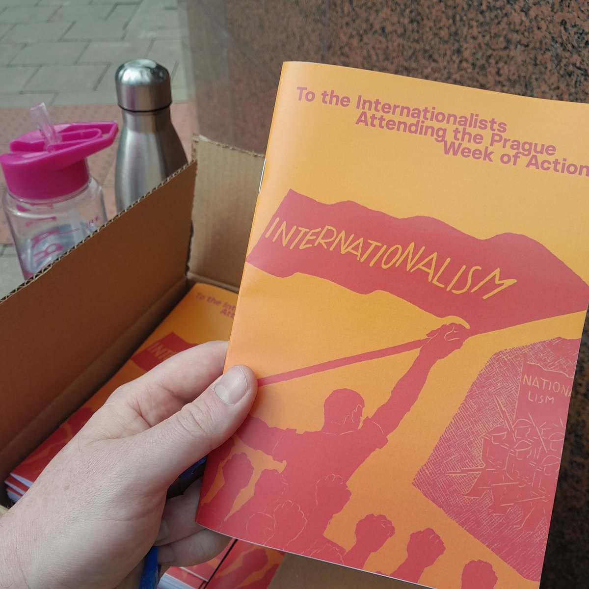 What does "No war but the class war" mean?

This is what we're bringing to the Prague Week of Action to explain ourselves. Read here: leftcom.org/files/prague-2… #Marxism #Anarchism #NoWarButtheClassWar