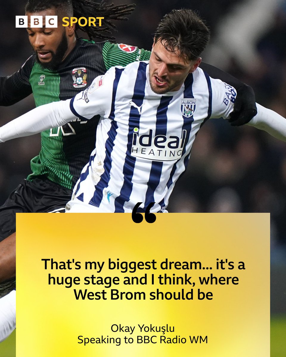 Okay Yokuşlu is dreaming of the Premier League but knows Albion have to focus on Southampton in the play-offs first. Listen - bit.ly/3wNebBQ