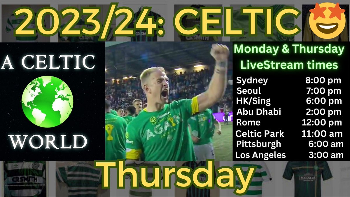 It's Official... Amazing!! 11 am Glasgow time - YT Livestream. The Game, League, UCL, Future, Players & Smiles Aw Roond. 🍀Serial Winners! Links in Pinned Post🍀 🍀A Celtic World - Come and Join Us!🍀 #celticfc #glasgowceltic #celticchampions
