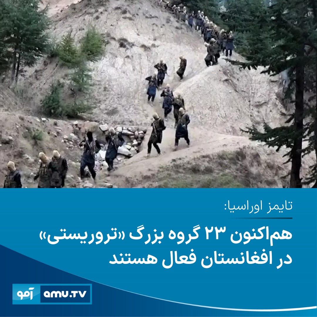 AmuTelevision's tweet photo. روزنامه تایمز اوراسیا گزارش داده است که هم اکنون ۲۳ گروه بزرگ «تروریستی» در افغانستانِ زیر اداره طالبان فعالیت می‌کنند.

در این گزارش از گروه‌های مانند تحریک طالبان پاکستان، داعش خراسان، القاعده، جنبش اسلامی ترکستان شرقی، جنبش اسلامی ازبیکستان، تحریک طالبان تاجیکستان و گروه بلوچ راجی آجوی سنگر، نام برده شده که بر اساس این گزارش، هر یک از این گروه‌ها شاخه‌های متعددی زیر چتر خود را دارد.

طالبان پیش از این وجود گروه‌های هراس‌افکن در افغانستانِ زیر اداره شان را رد کرده‌اند.

اما در این گزارش آمده است که این گروه‌ها در افغانستان فعال هستند و علیه منافع کشورهای دیگر تحرکاتی انجام می‌دهند.

بیش‌تر بخوانید:
 https://t.co/LYbYhzNlr4