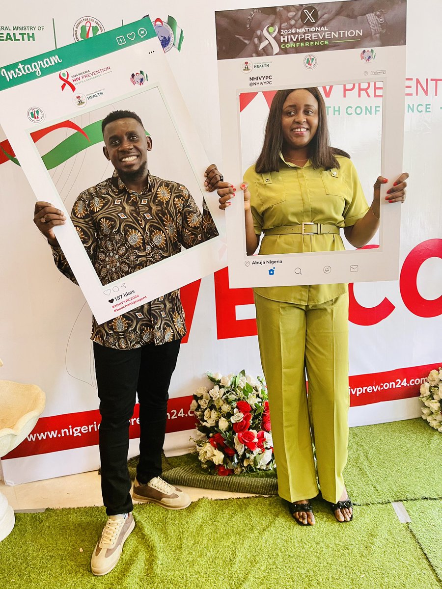 At the National HIVPC24, thank you to @PEPFAR - NG for the sponsorship, The DG-NACA @NACANigeria Dr Temitope thank you for such an incredible experience. 

#NHPC2024
#YAaHNaija
#YAahNaija
#NHIVYPC2024
#FuturesForesightHIVinPHC
#HIVPreventionConference24
#BeAChangeAgent